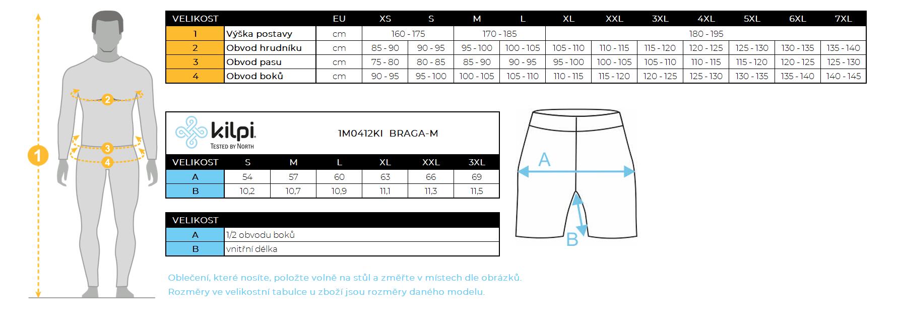 Hardloopshorts voor comfort en prestaties voor heren Kilpi BRAGA-M 7/7