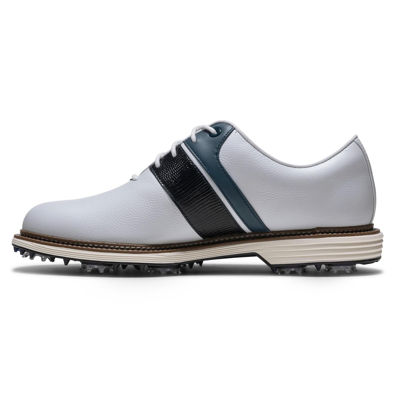 Zapatos Golf Footjoy Premiere Series Packard Hombre Blanco y Azul 2/7