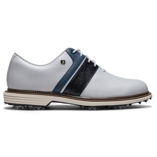 Chaussures de golf Footjoy Premiere Series Packard pour hommes, Blanc et Bleu