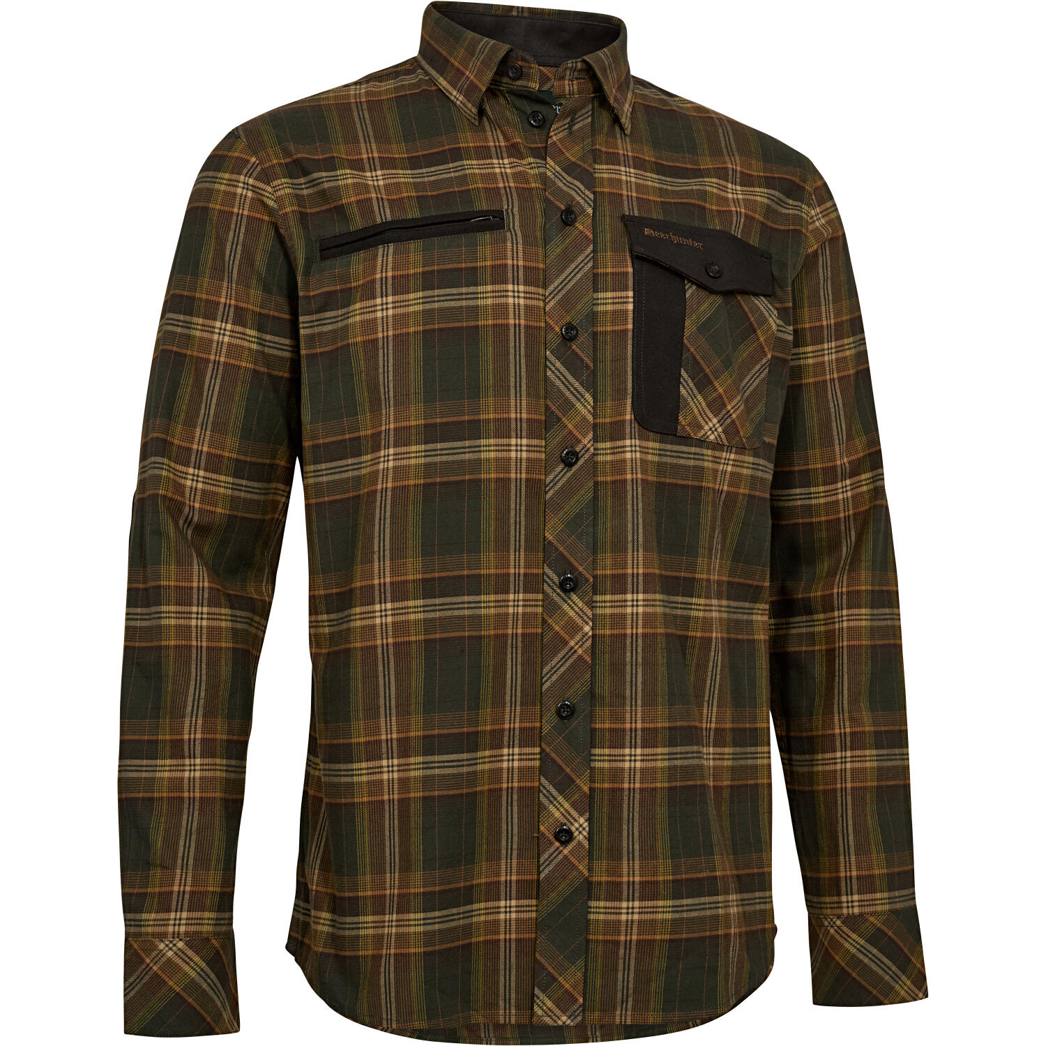 Deerhunter Bennett Hemd Herren (Green Check) Größe 47/48 1/2
