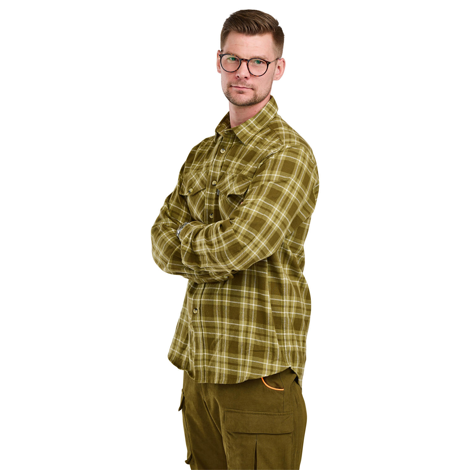 Pinewood Härjedalen Shirt Herren (Olive Green) Größe 2XL 3/5