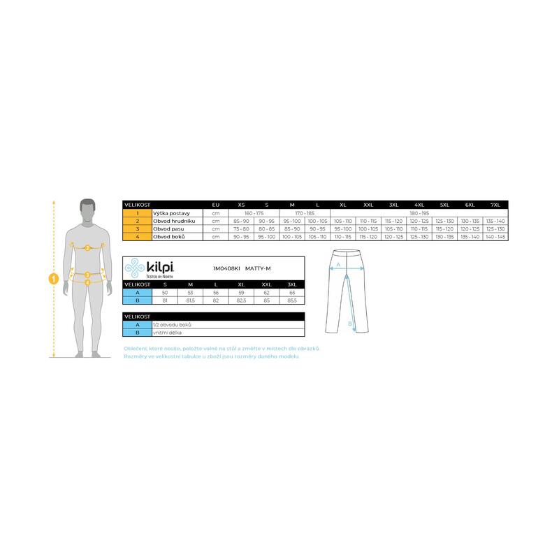 Pantaloni trening KILPI Matty, Negru, Barbati