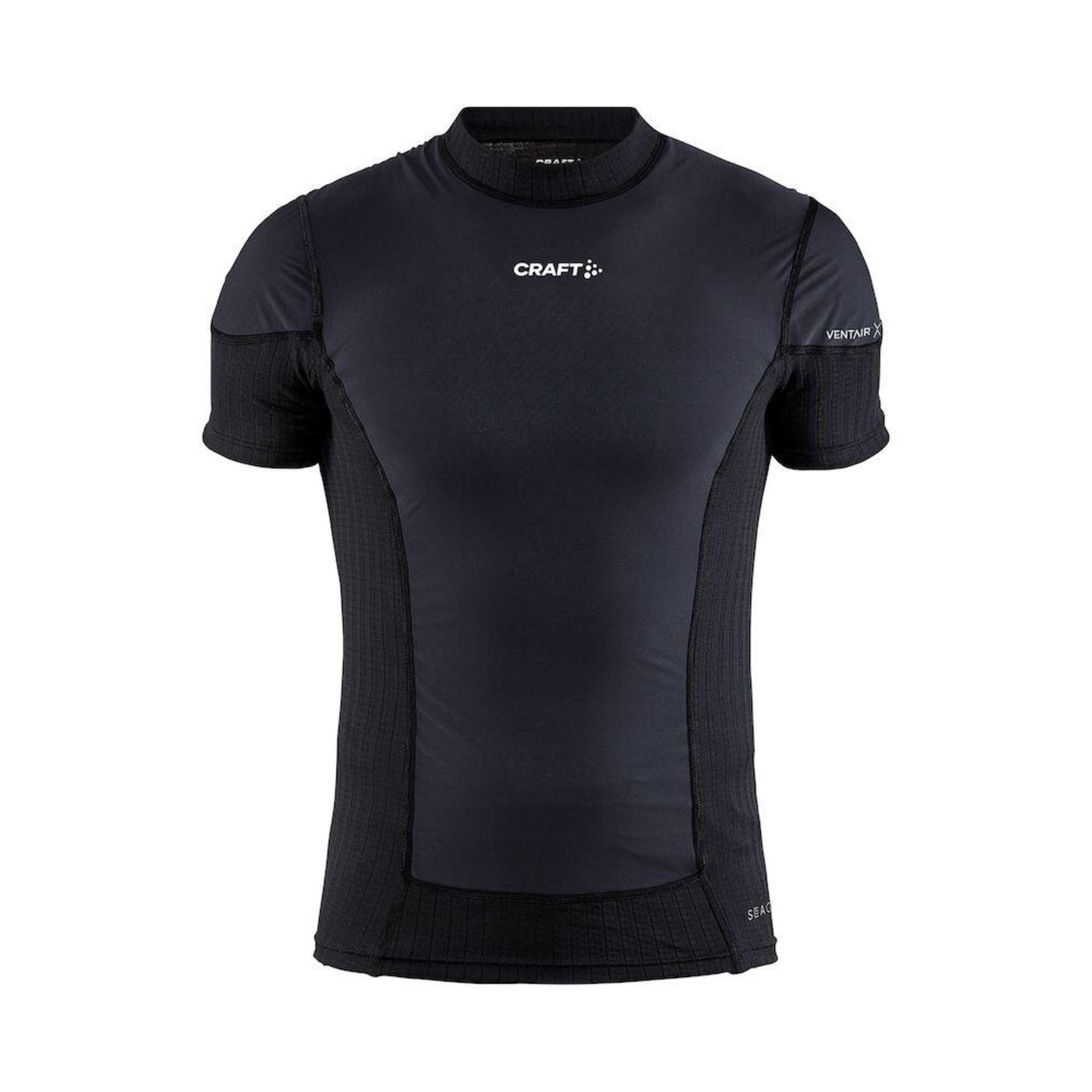 CRAFT ACTIVE EXTREME X WIND SHORT SLEEVE BASELAYER MEN BLACK GRANITE