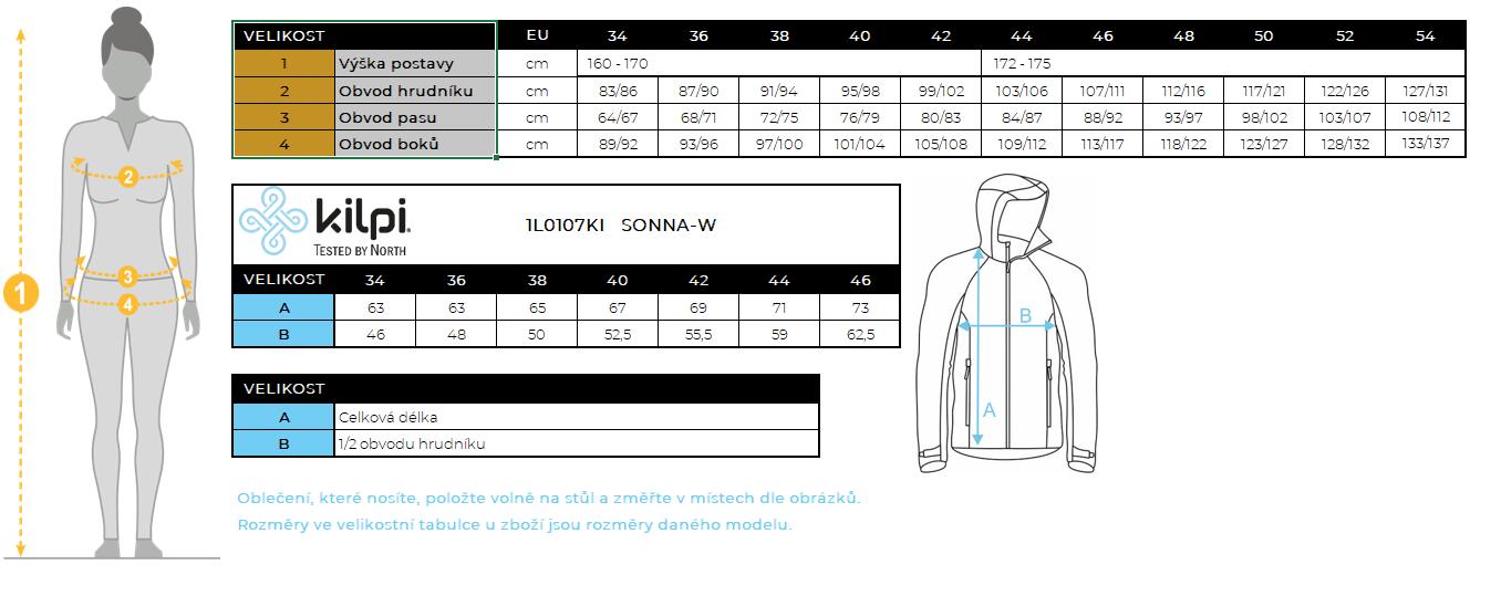 Chaqueta de exterior para mujer Kilpi SONNA-W 7/7