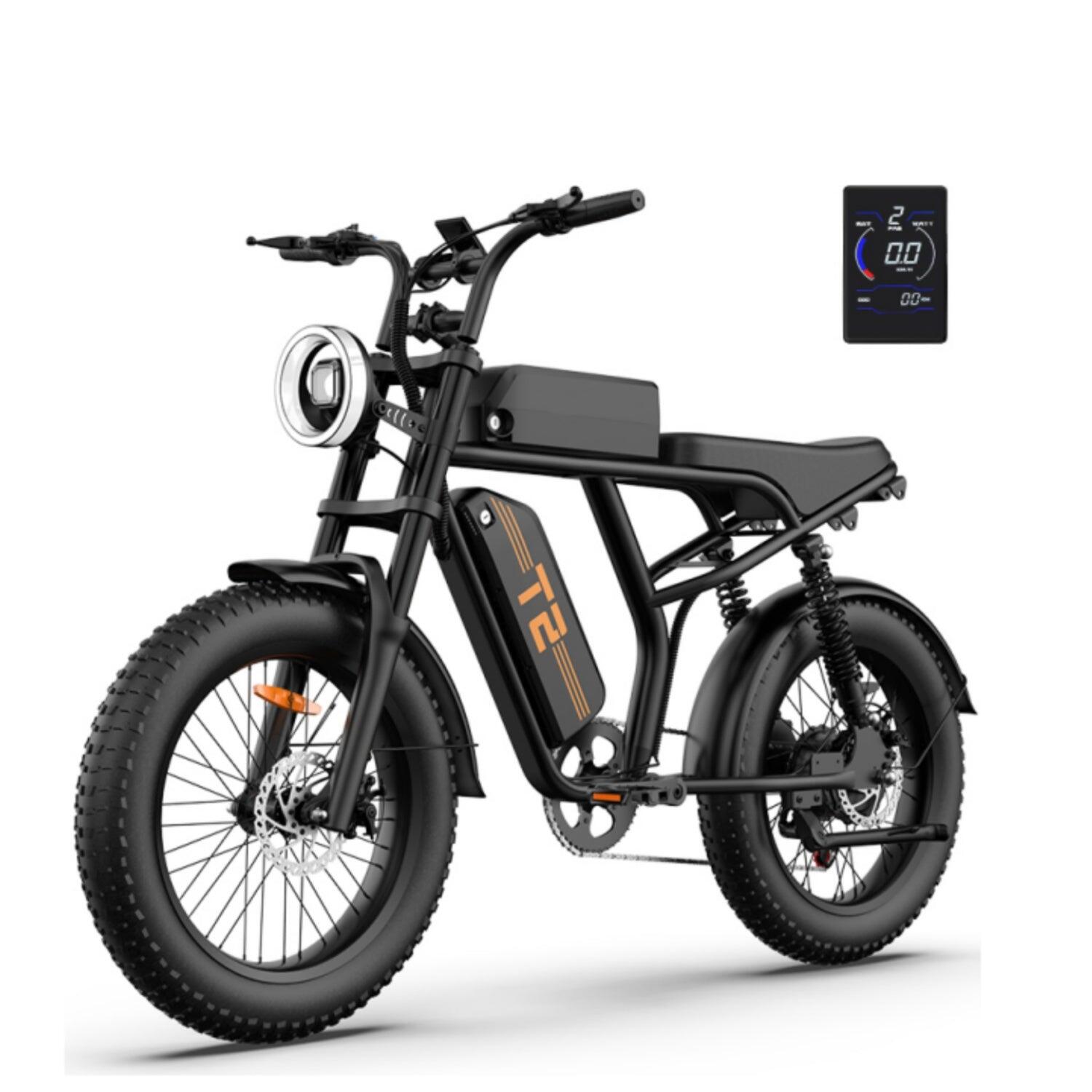 URLIFE T2 Elektrische Fiets 250W Batterij 48V 15.6Ah Zwart 2/5
