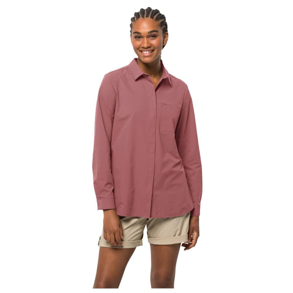 Camicia leggera Jack Wolfskin Vaga donna, blu notte, XS 3/5
