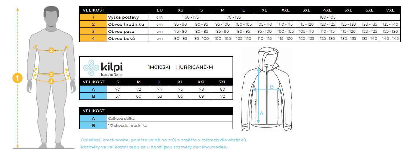Chaqueta impermeable para hombre Kilpi HURRICANE-M 7/7