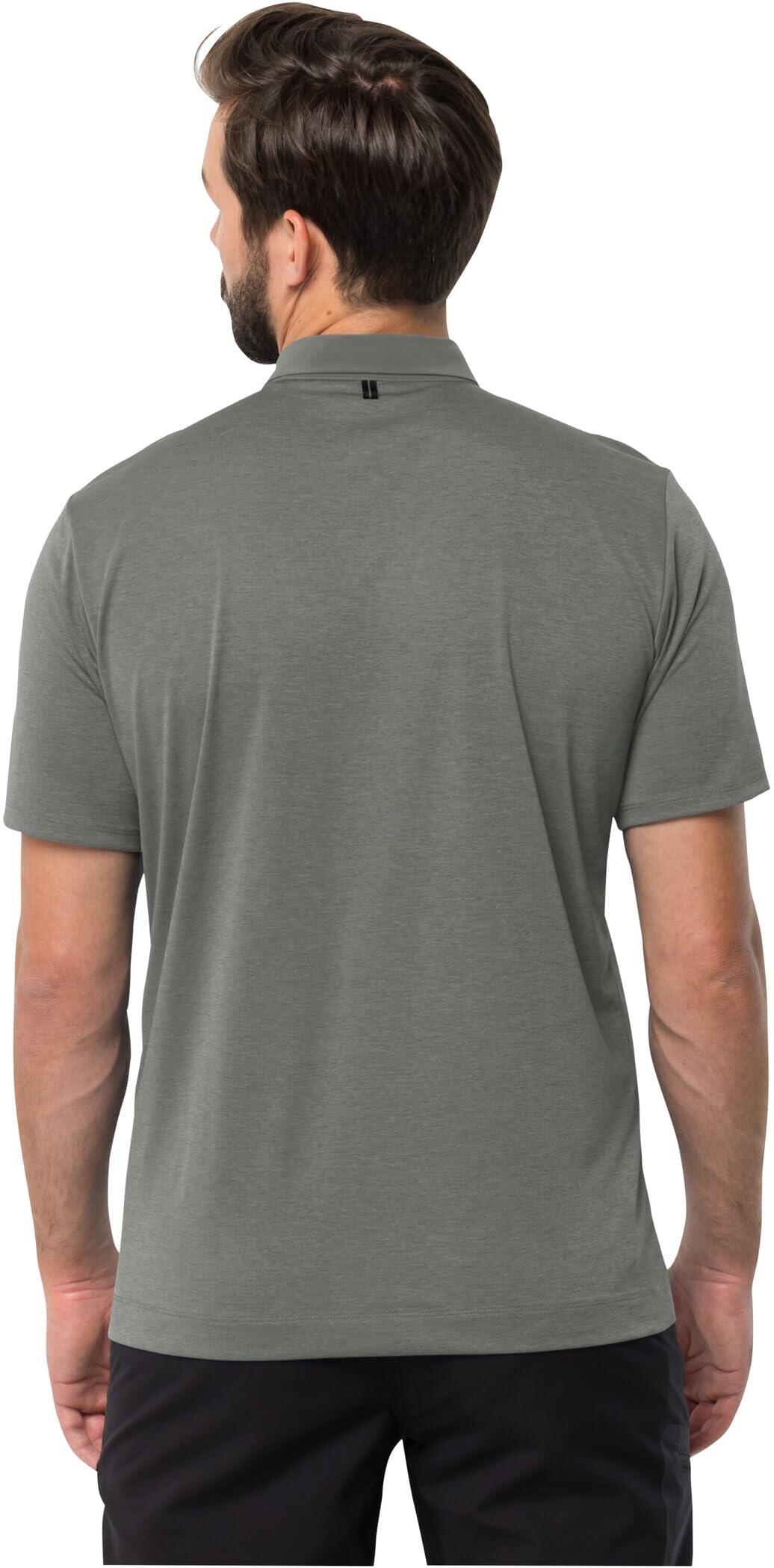 T-shirt Jack Wolfskin Pack & Go uomo 3XL - manica corta, collo con bottoni 4/4