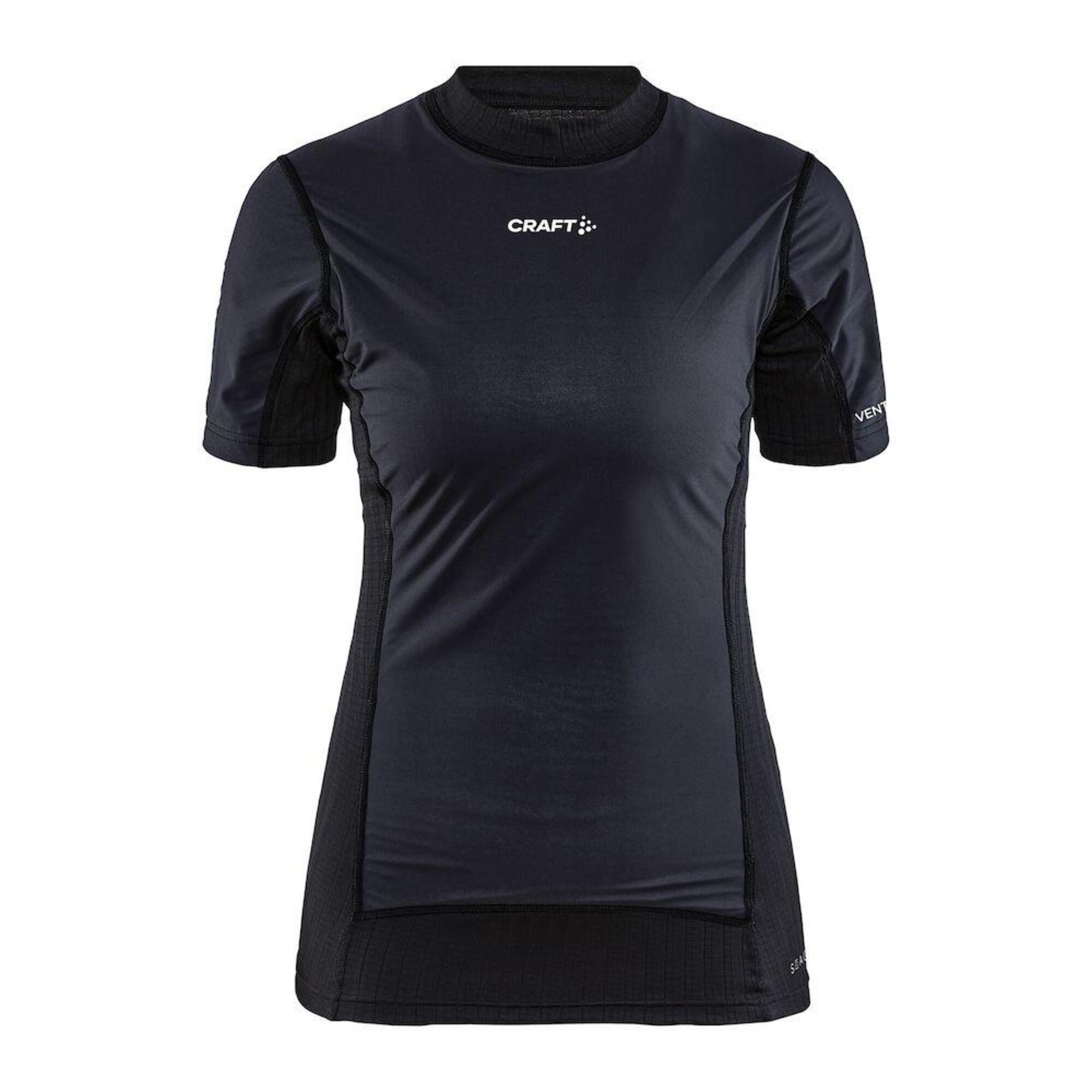 CRAFT ACTIVE EXTREME X WIND SHORT SLEEVE BASELAYER WOMEN BLACK GRANITE