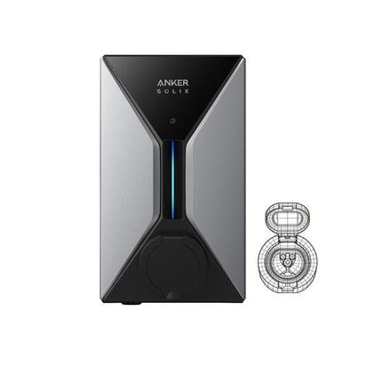 Anker SOLIX V1 SOCKET Wallbox EV 7,4 kW mit Klappe App