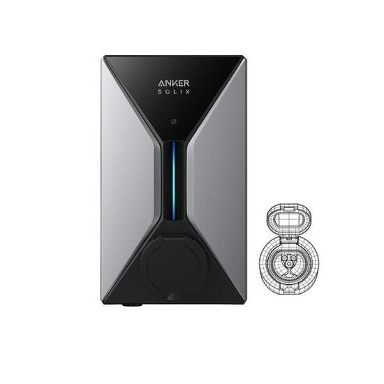 Anker SOLIX V1 SOCKET Wallbox EV 7,4 kW mit Klappe App