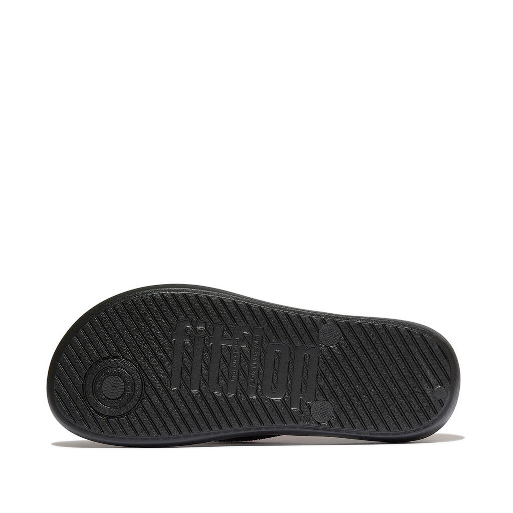 FitFlop Iqushion Mens Textured-Strap Flip-Flops