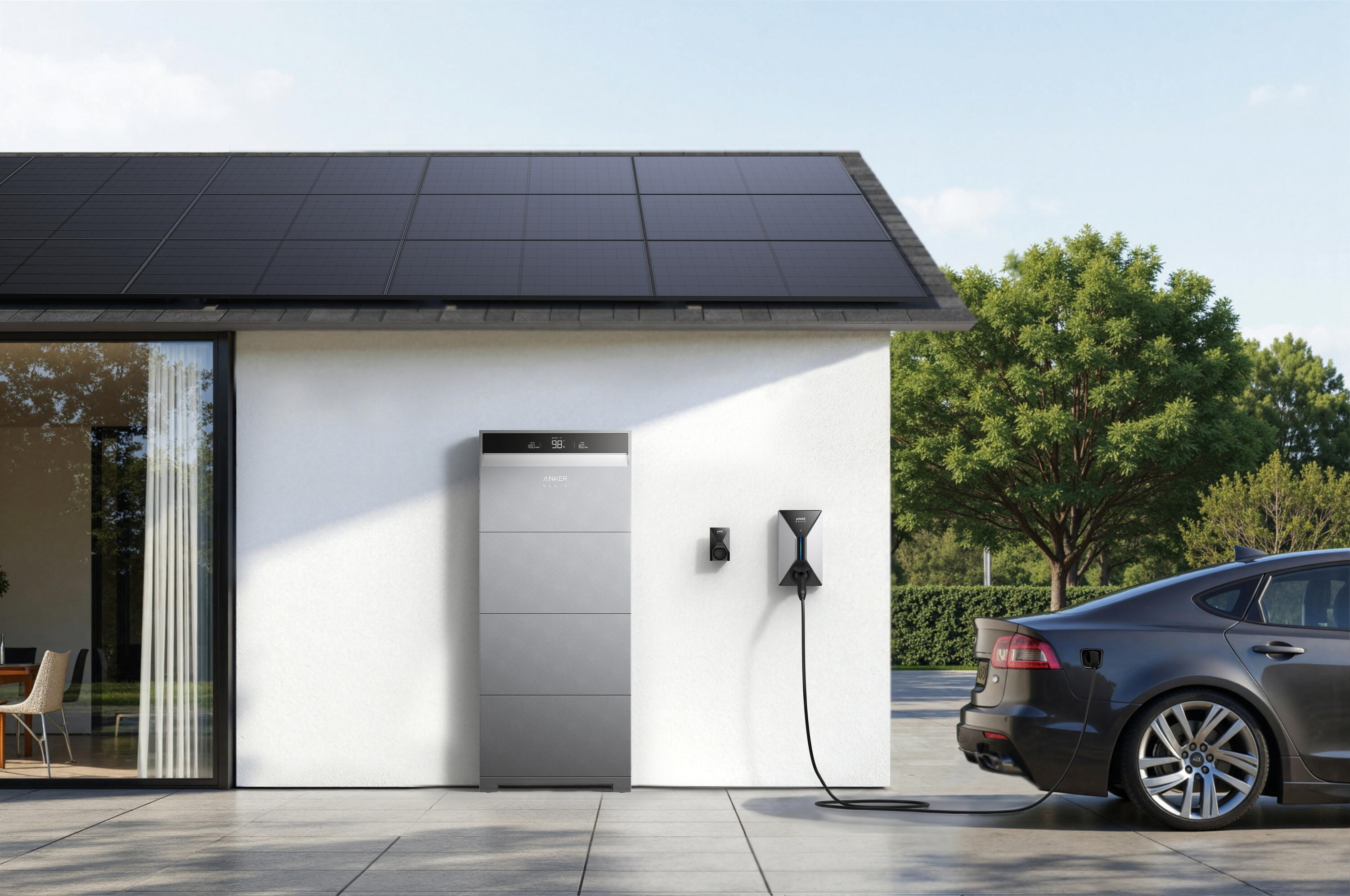 Anker SOLIX V1 SOCKET EV wallbox 22 kW met klep app 7/7