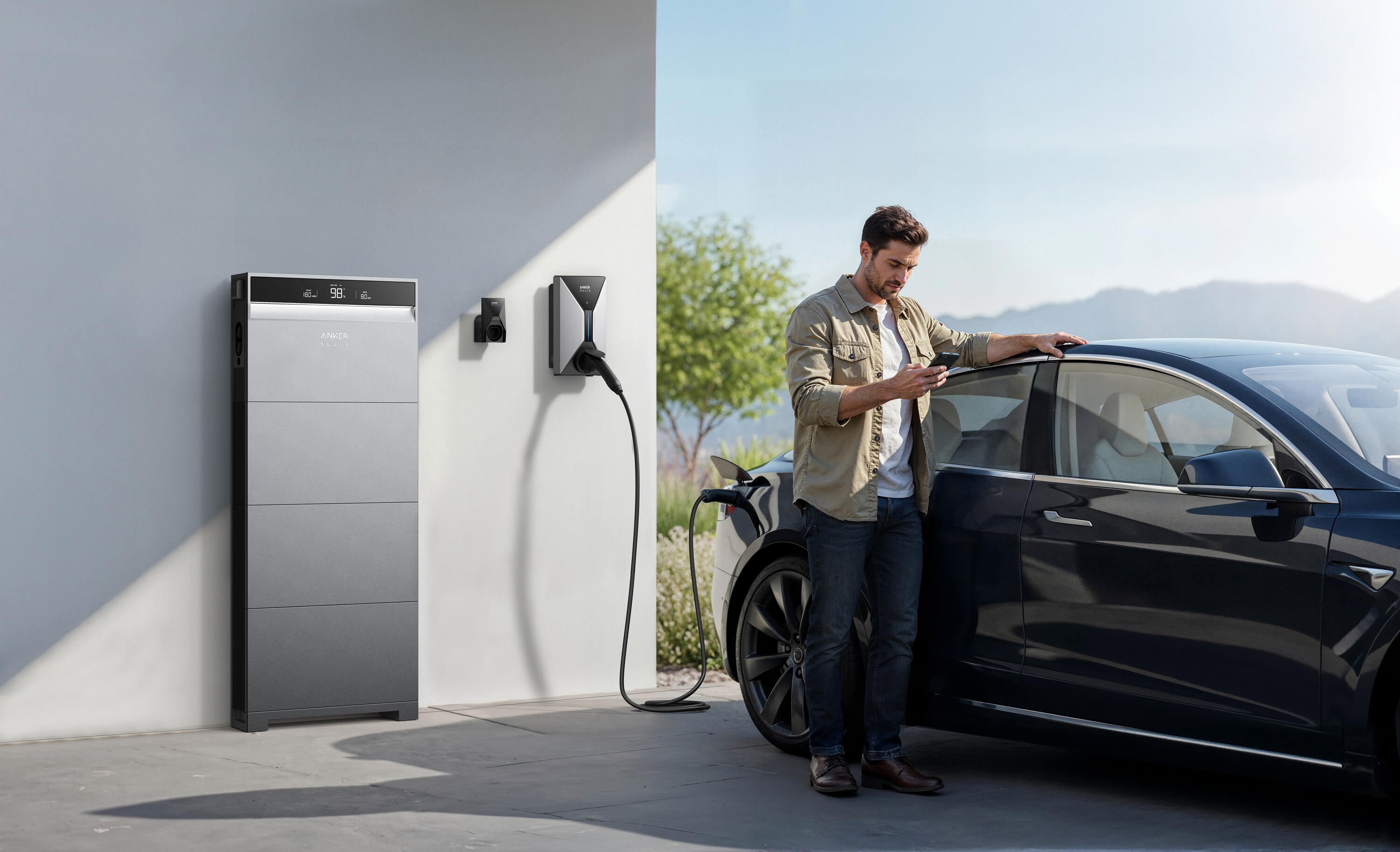 Anker SOLIX V1 SOCKET EV wallbox 22 kW met klep app 6/7
