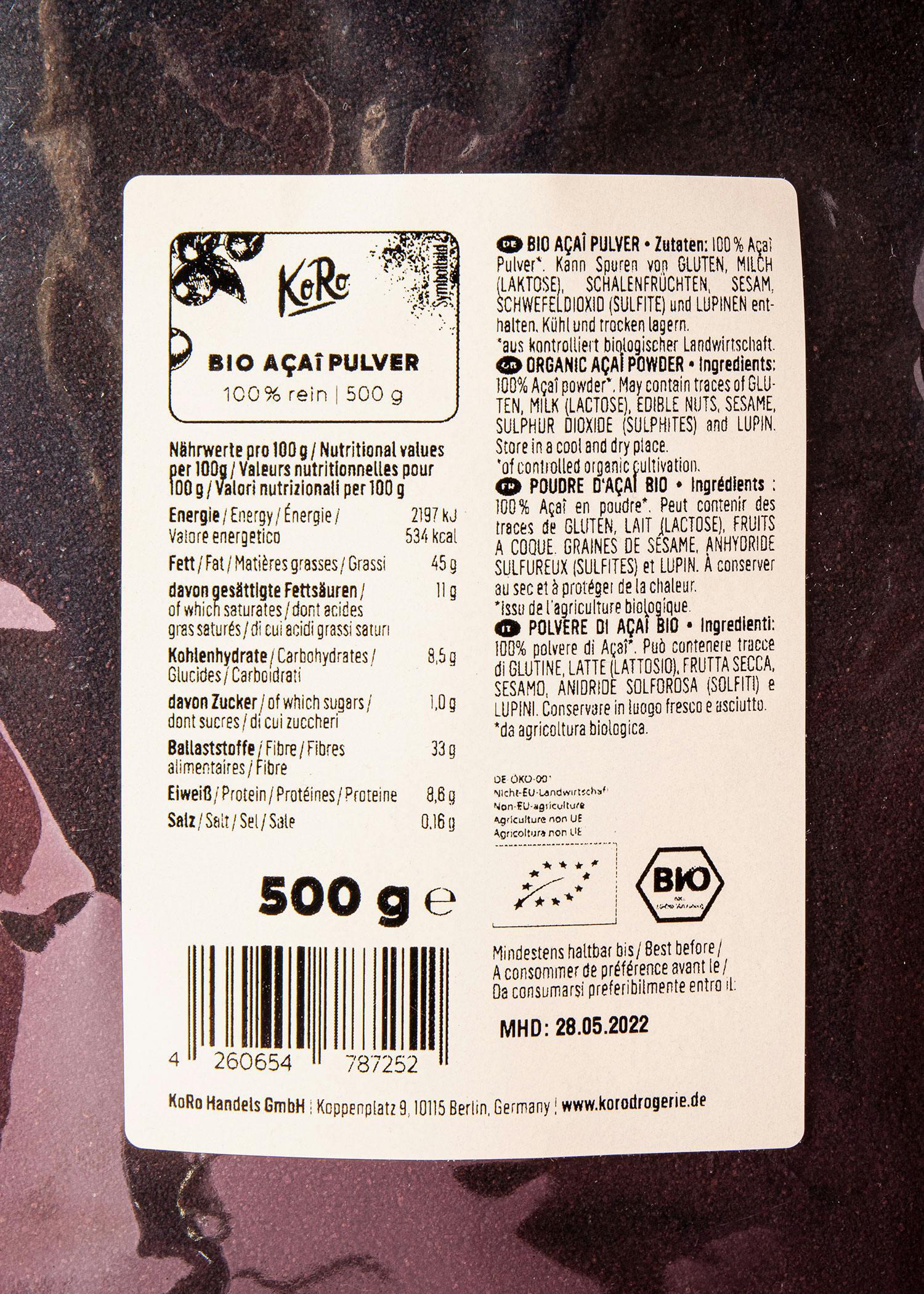 Açai bio in polvere | 500 g 4/6