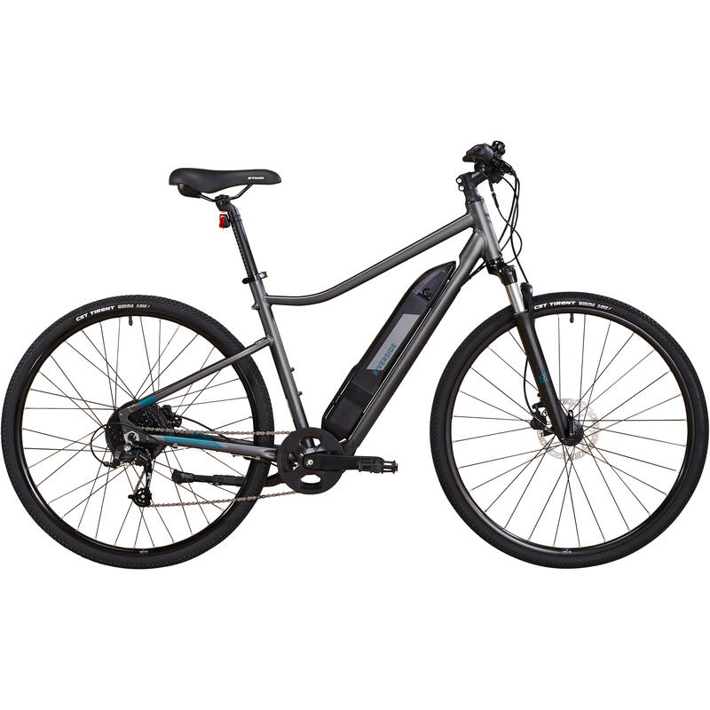 Reconditionné - VÉLO TOUT CHEMIN ELECTRIQUE RIVERSIDE 500 E GRIS VERT - Très bon