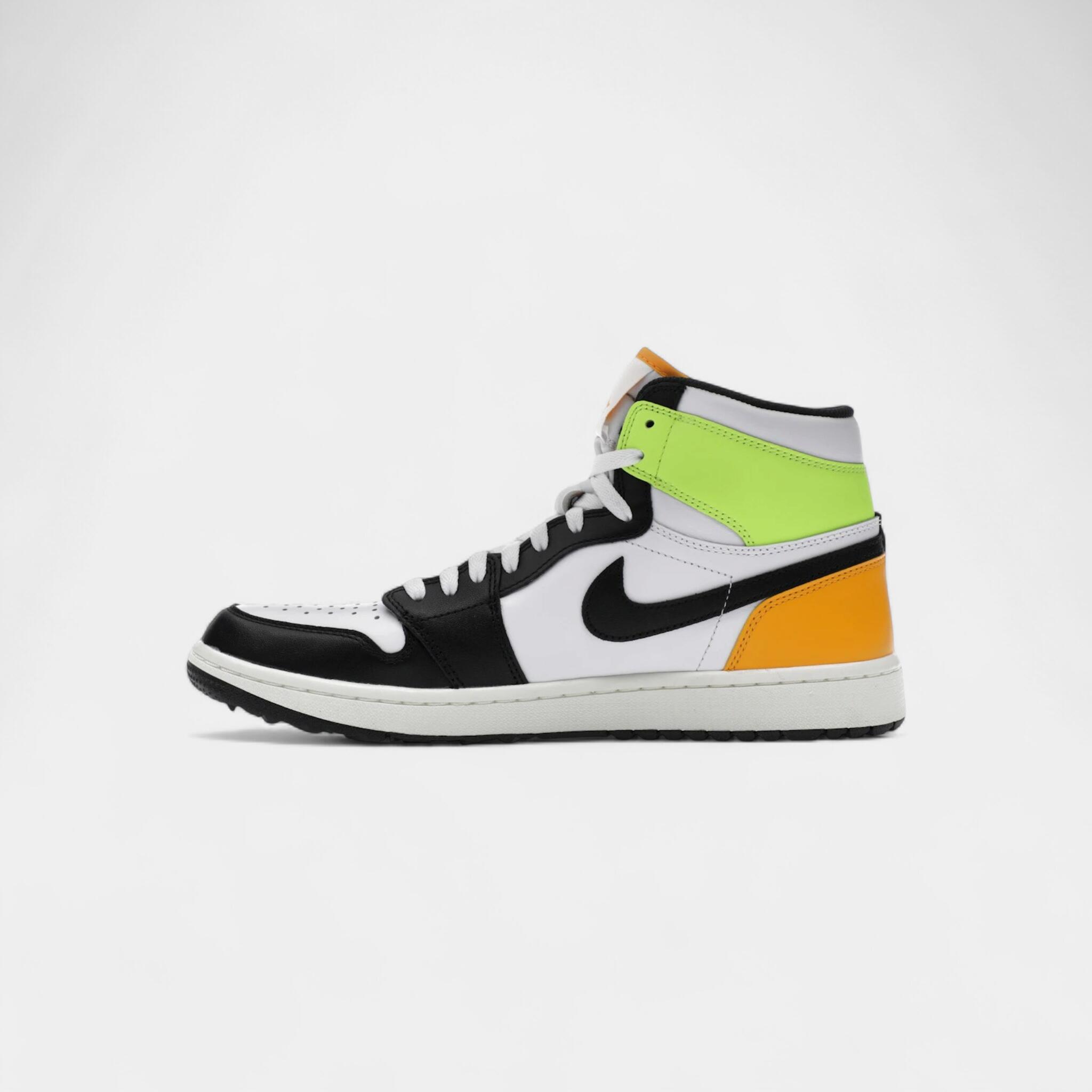 Jordan 1 Retro High Golf White University Gold Volt Black 4/4