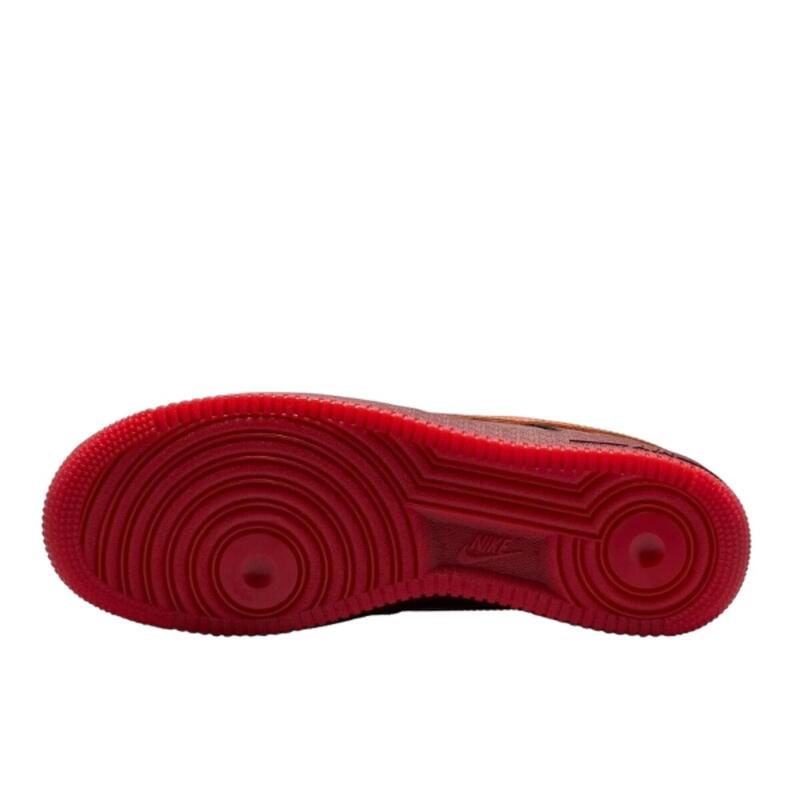 Air Force 1 Low Patent Leather Dark Team Red Safety Orange