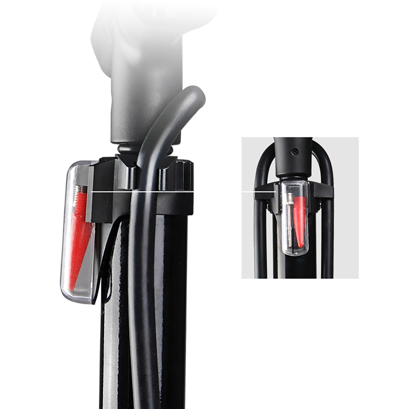 Rockbros vloerpomp voor fiets met manometer 7/7