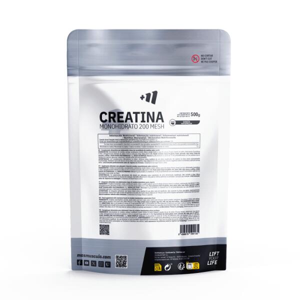 Monohydrat kreatyny 200 mesh - 500 g MASMUSCULO żelki arbuzowe