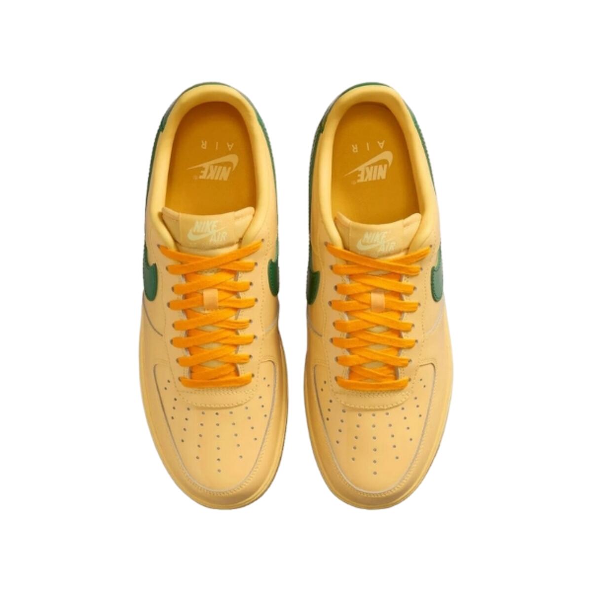 Zapatillas  Air Force 1 Low Patent Leather Topaz Gold Pine Green 3/5