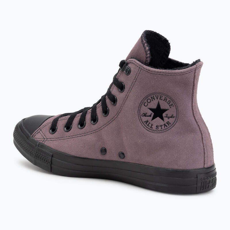 Tenisi Converse Chuck Taylor All Star Hi din piele întoarsă cu blană artificială