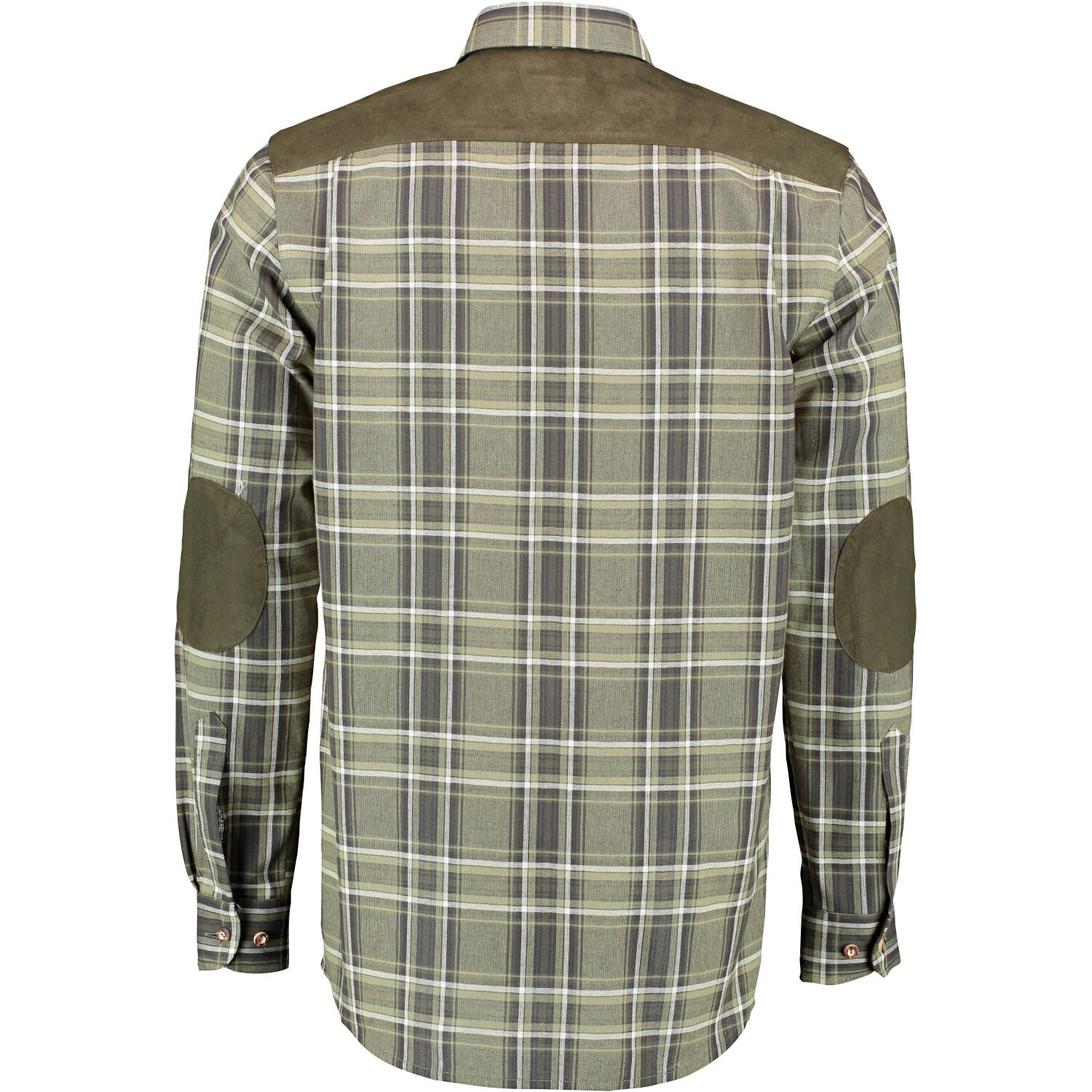 OS Trachten Gekka Hemd 1/1 Arm Regular Fit Herren (Oliv) Größe 39/40 2/2