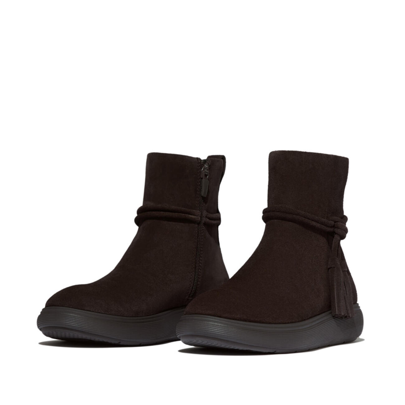 FITFLOP FitFlop IQ-Comff Tassel Suede Short Boots  CHOCOLADEBRUIN 38 5/7
