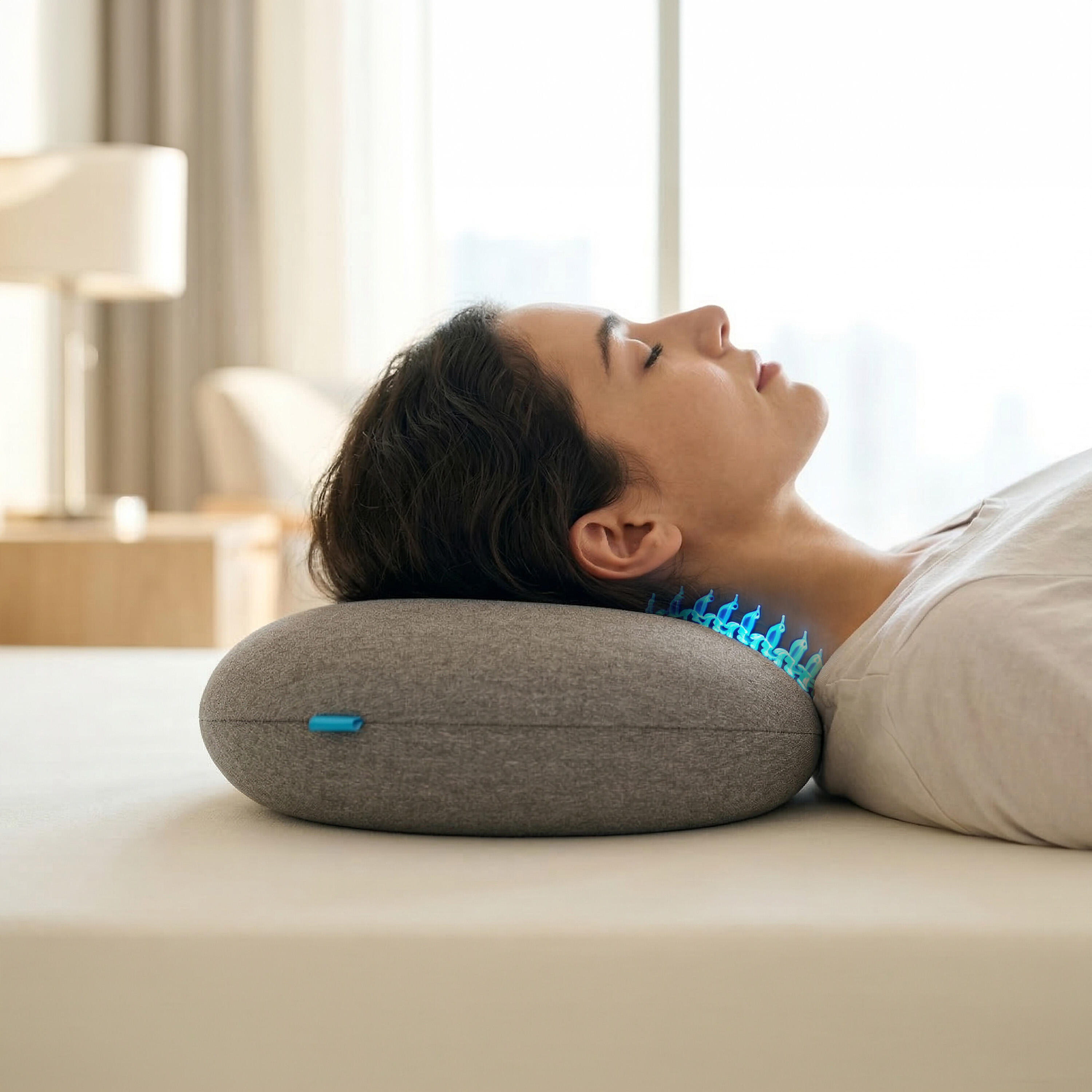 Ergonomisches Reisekissen Memory Foam 50x30x10 cm – kompakt & waschbar 3/7