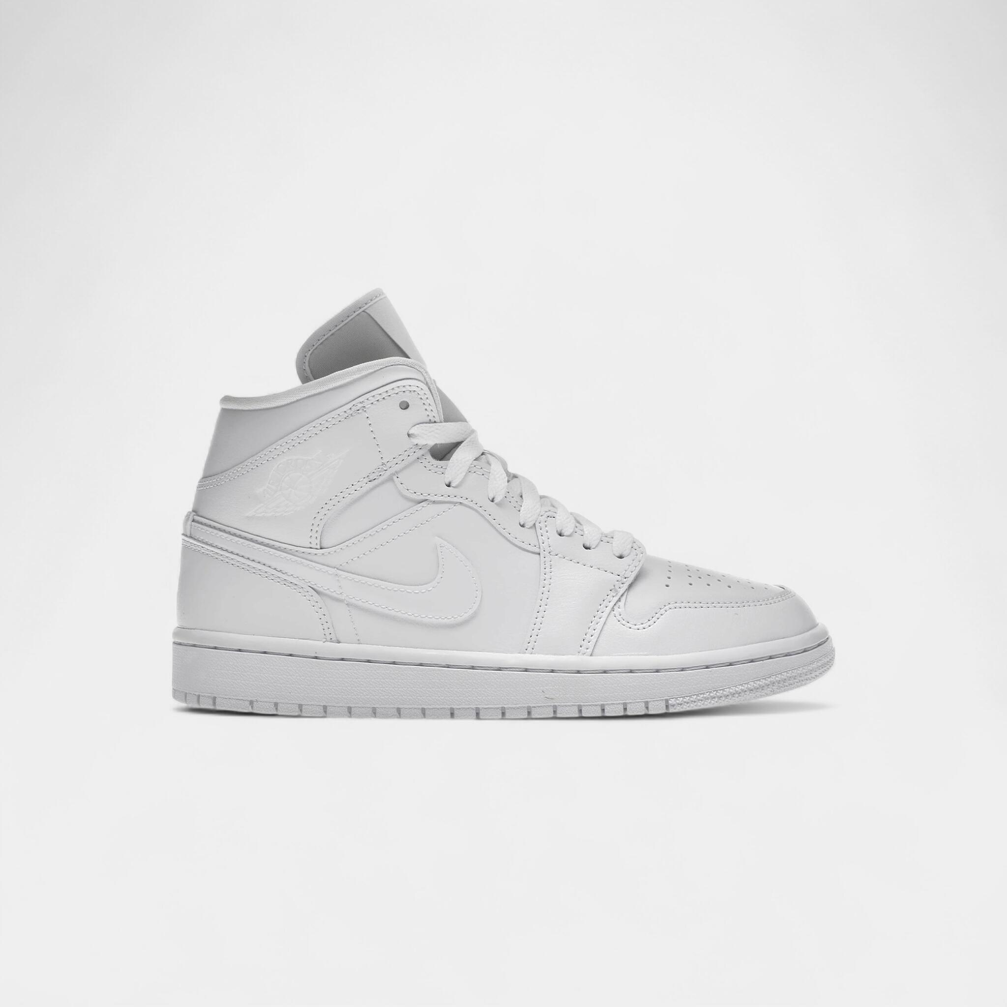 Air Jordan Mid Triple White (2022) (Women's) 1/4