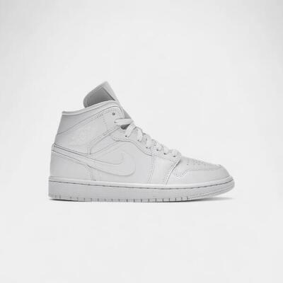 Air jordan mid triple white (2022) (women's)