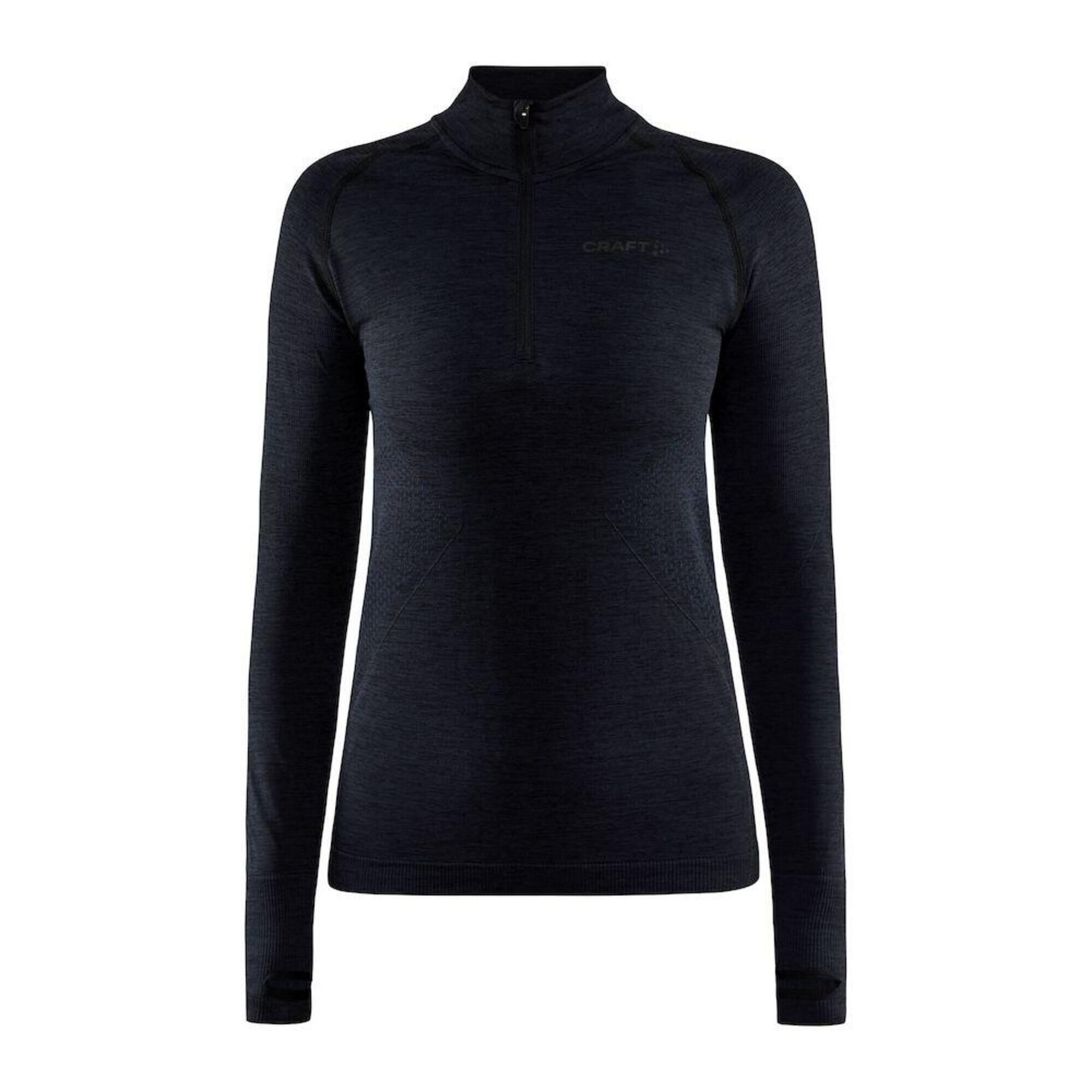 CRAFT CORE DRY ACTIVE COMFORT HALF ZIP BASELAYER WOMEN BLACK