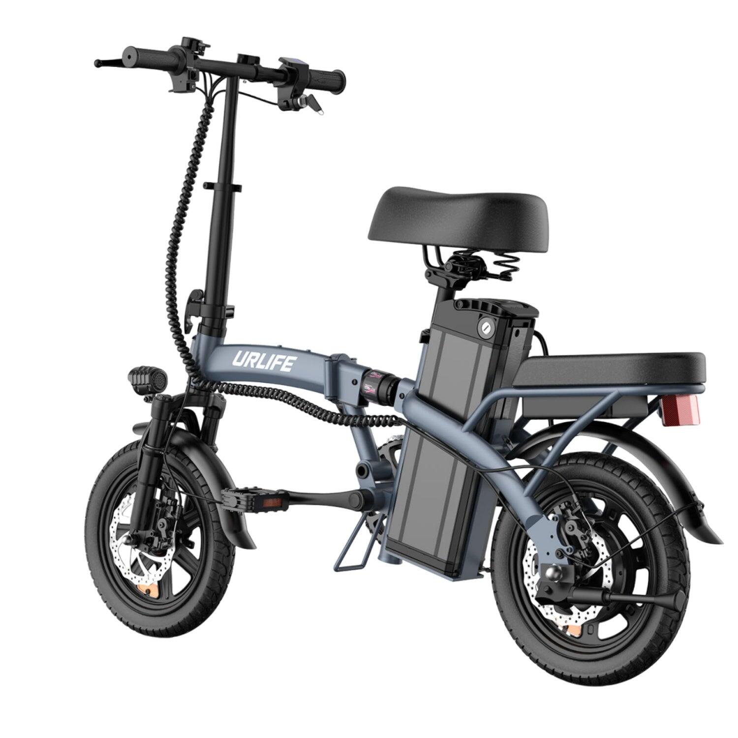 URLIFE F1L E-bike 250W Batterij 48V 7.5Ah  14 Inch Grijs 3/5