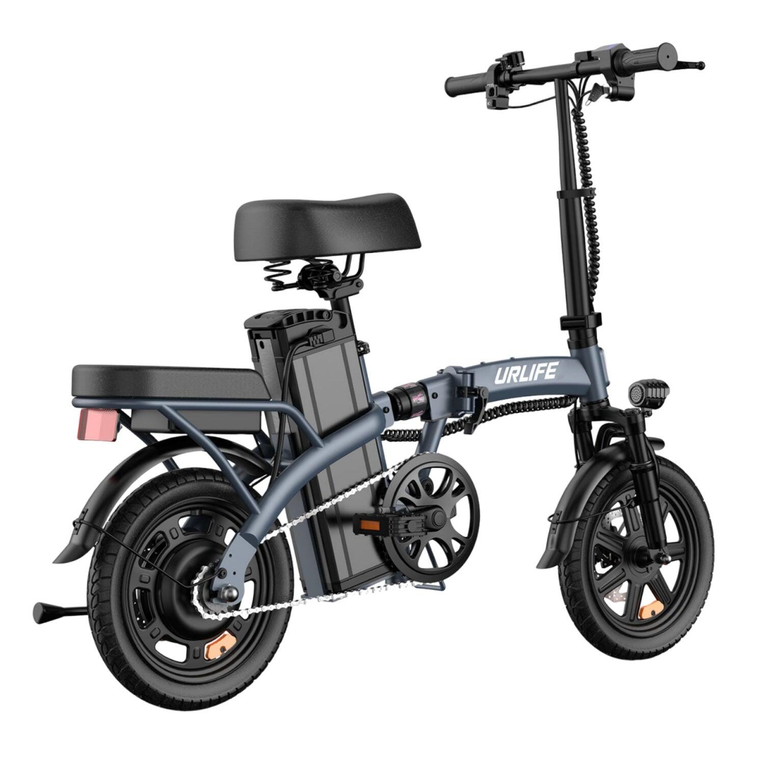URLIFE F1L E-bike 250W Batterij 48V 7.5Ah  14 Inch Grijs 4/5