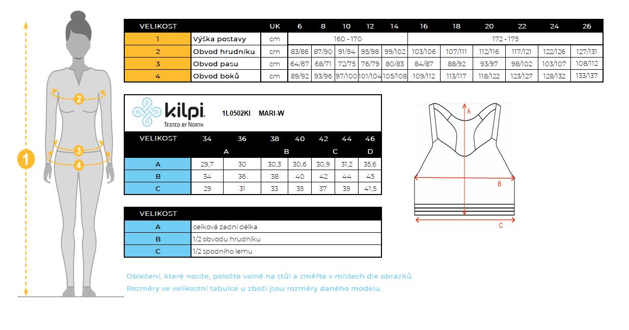 Soutien-gorge de sport pour femme Kilpi MARI-W 4/4