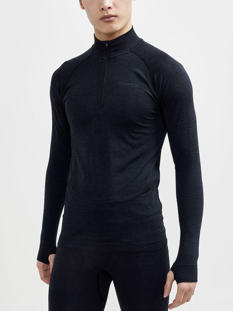 CORE DRY ACTIVE COMFORT HALF ZIP BASELAYER MEN BLACK 3/6