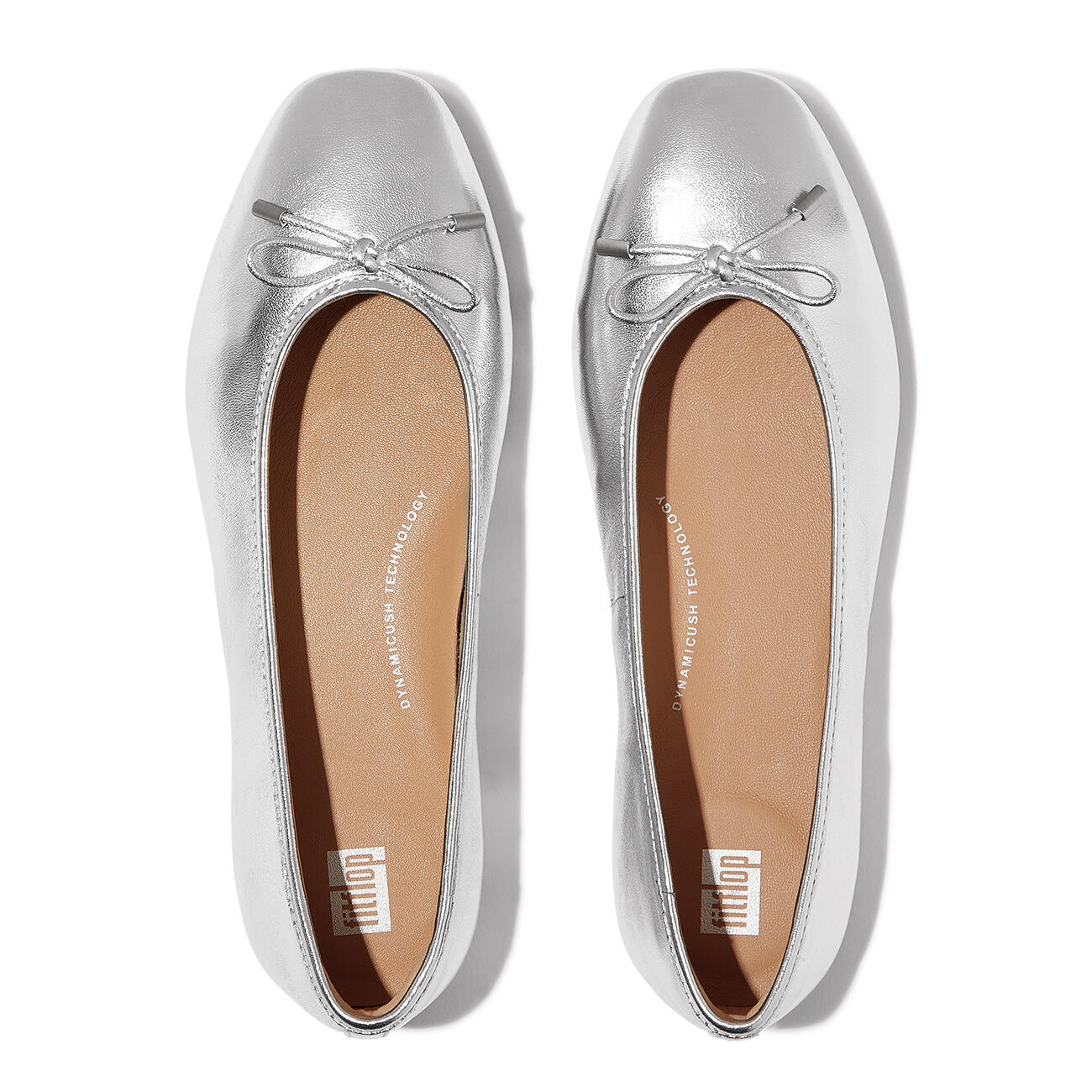 FITFLOP FitFlop zilvere ballerina  ZILVER 36 5/7