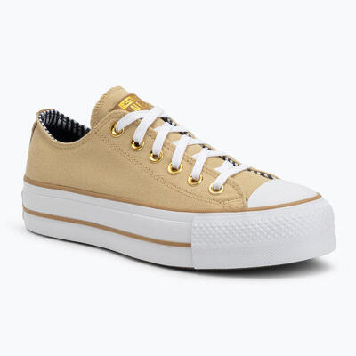 Dames sneakers converse chuck taylor all star lift platform herringbone stripe