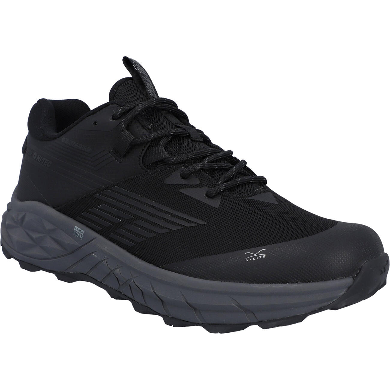HI-TEC Hi-Tec Wandelschoen Geo Fuse Trail Low Waterproof - Heren - Zwart 6/7