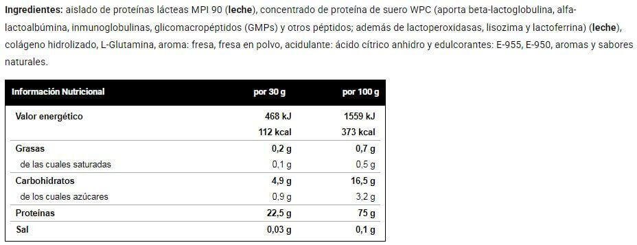 Milk protein isolate 80 - 2kg Fraise de VitoBest 2/3
