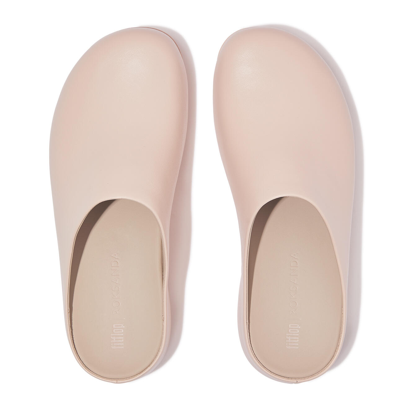 FITFLOP FitFlop Shuv X Roksanda Leather Clogs  OYSTER/SAND 37 5/7
