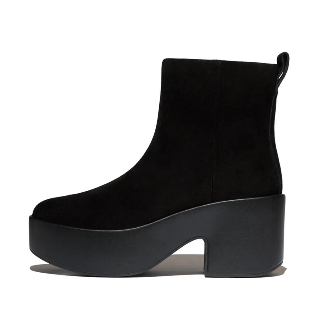 FitFlop Platfforms Suede Heeled Ankle Boots