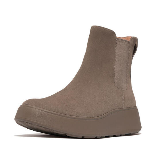 FITFLOP FitFlop F-Mode Suede Flatform Chelsea Boots MINKY GRIJS 40