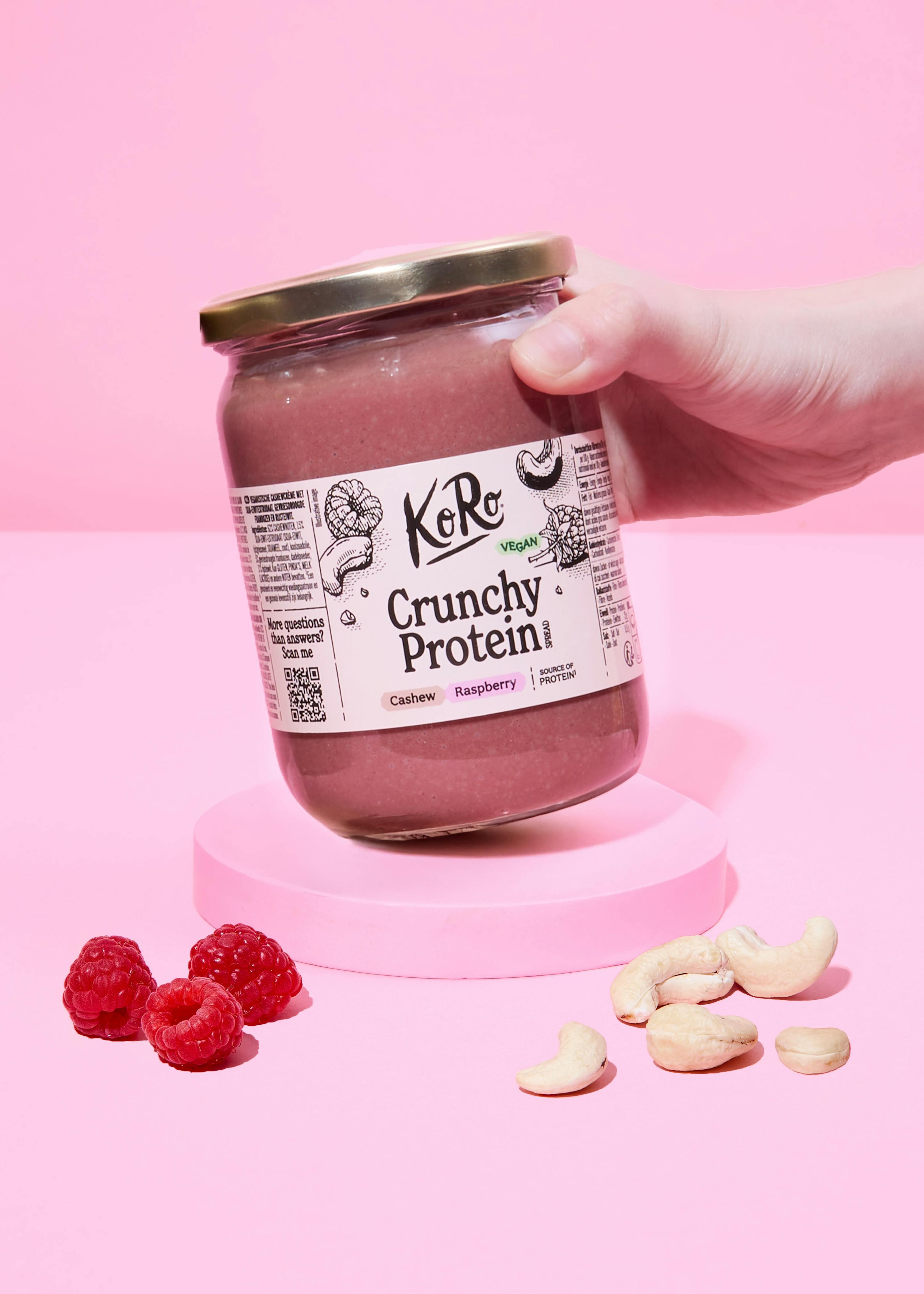 Pâte à tartiner protéinée vegan cajou-framboise 500 g 4/7