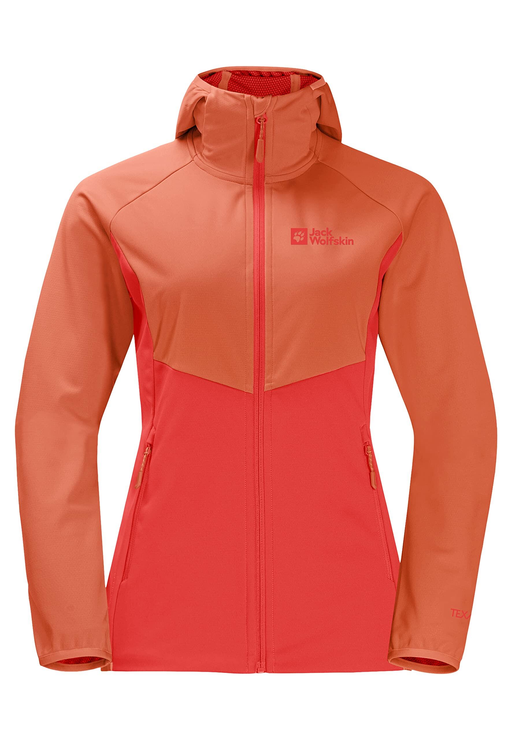 Jack Wolfskin Go Hike damesanorak - Tango Orange XS 3/3
