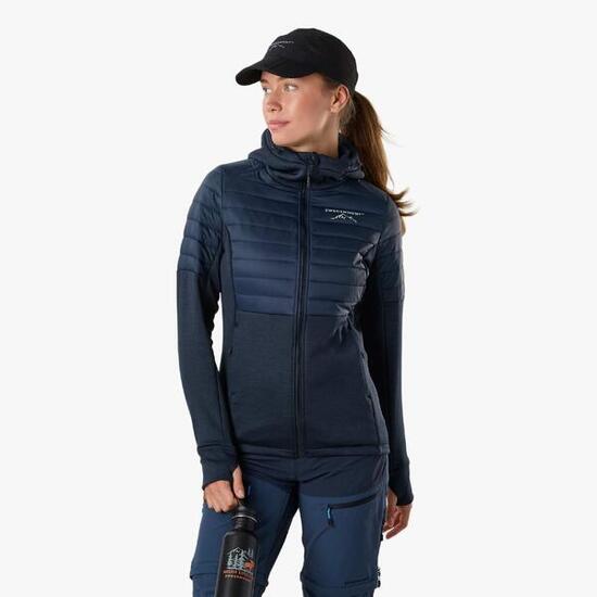 Veste de randonnée femme extérieure déperlante respirante Lofoten Hybrid II