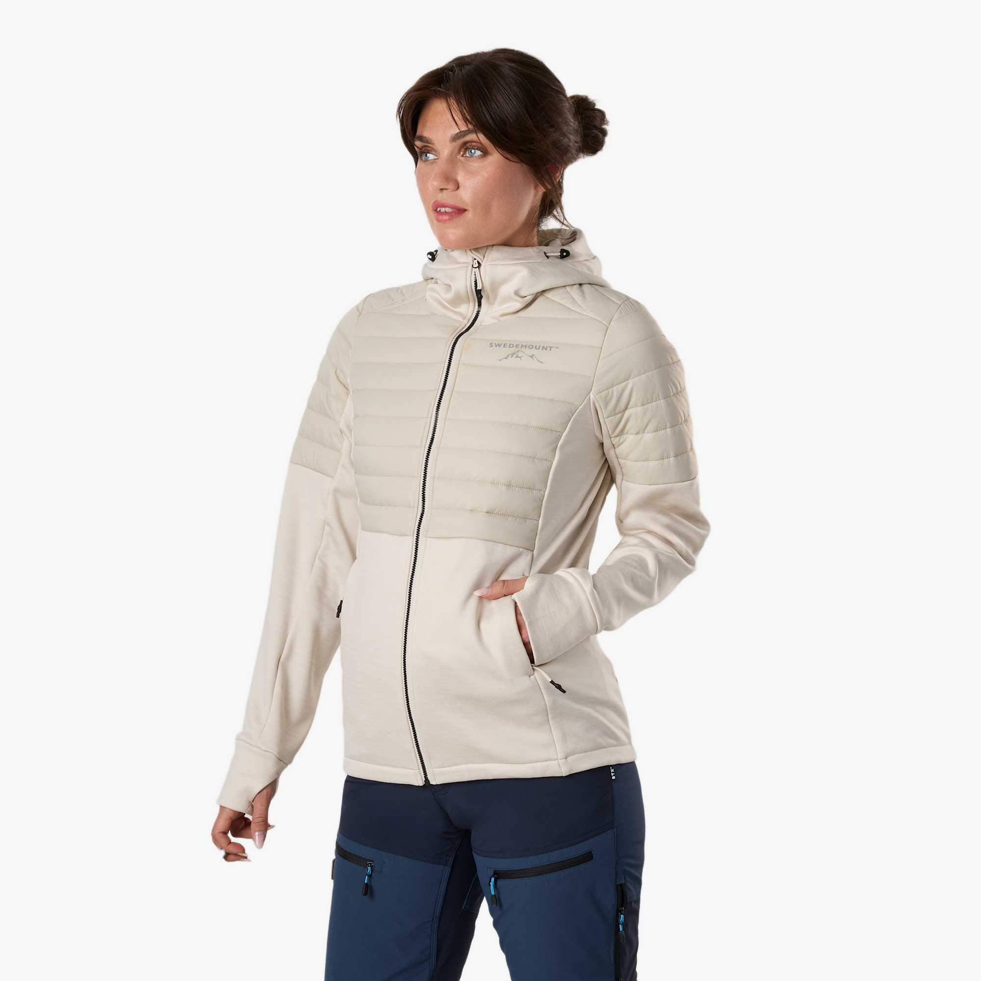 Damen Wandern Outdoorjacke wasserabweisend atmungsaktiv Lofoten Hybrid II 4/7