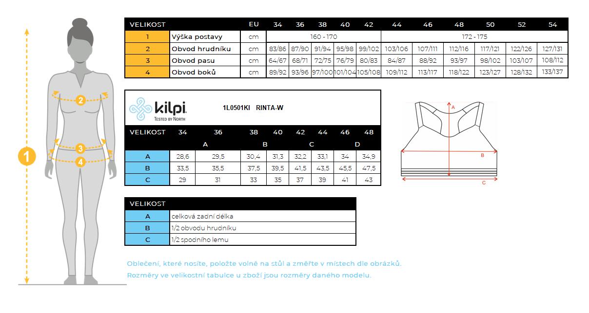 Sportbeha voor dames Kilpi RINTA-W 4/4
