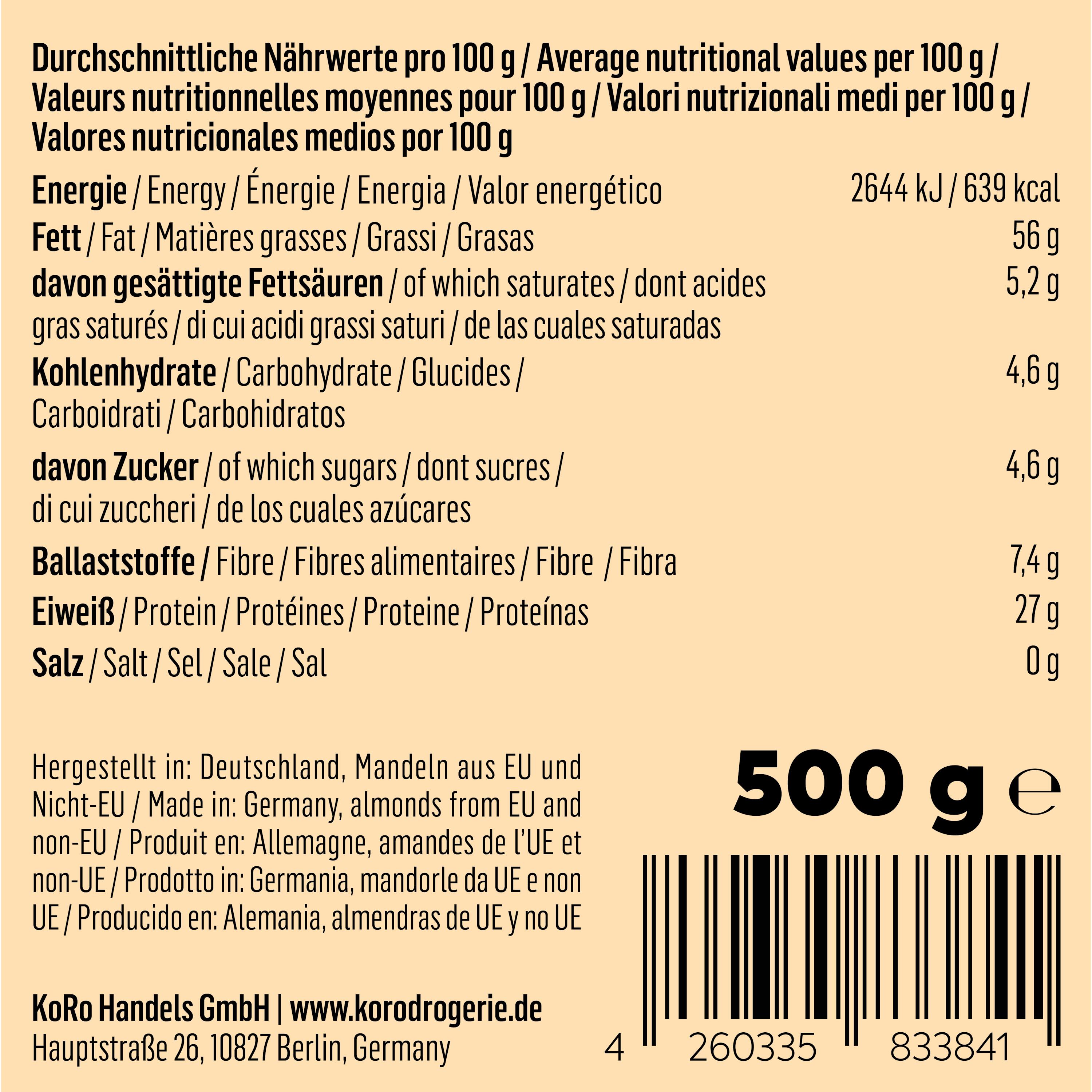 Purée d'amandes blanches 500 g 6/7