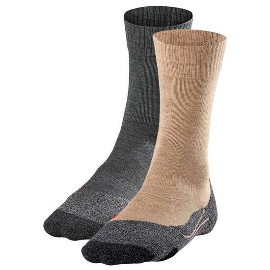 Socken Damen 2er Pack Bequem sitzend-FALKE TK2 Women